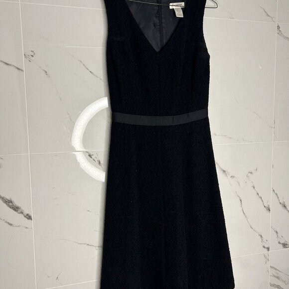 Isaac Mizrahi for Target Dress Sz 4 Sleeveless Boucle Wool Blend Black VTG MIDI - Picture 1 of 12